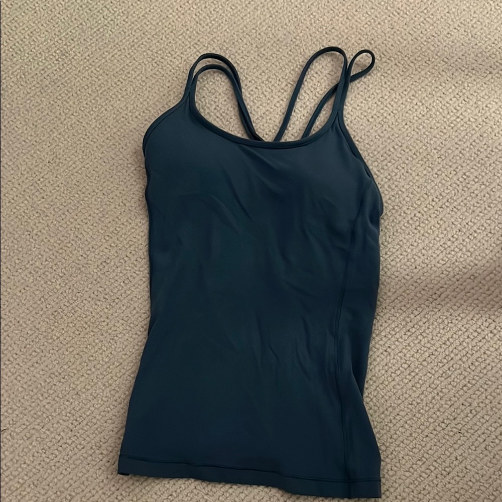 Lululemon Athletica Blue Fitted Sleeveless Camisole Tank Top